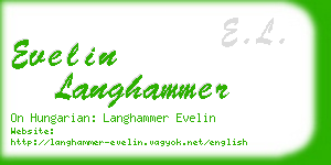 evelin langhammer business card